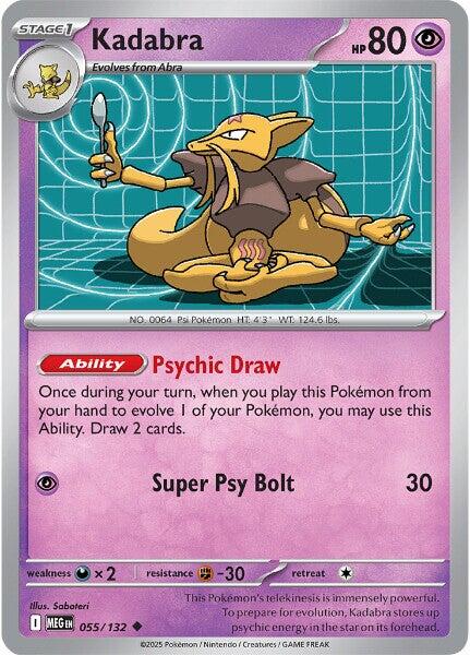Kadabra (055/132) [Mega Evolution: Base Set] | Exor Games Truro
