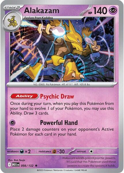 Alakazam (056/132) [Mega Evolutions: Base Set] | Exor Games Truro