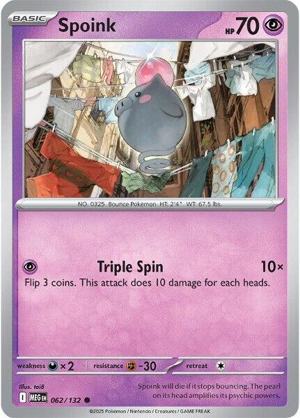 Spoink (062/132) [Mega Evolution: Base Set] | Exor Games Truro