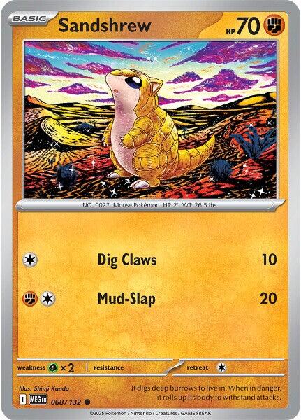 Sandshrew (068/132) [Mega Evolution: Base Set] | Exor Games Truro