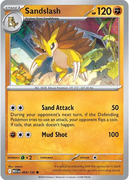 Sandslash (069/132) [Mega Evolution: Base Set] | Exor Games Truro