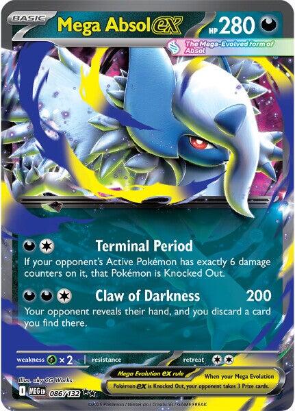 Mega Absol ex (086/132) [Mega Evolution: Base Set] | Exor Games Truro