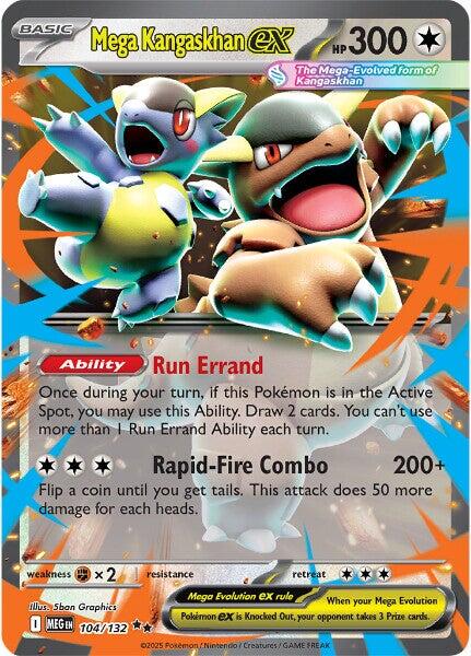 Mega Kangaskhan ex (104/132) [Mega Evolution: Base Set] | Exor Games Truro