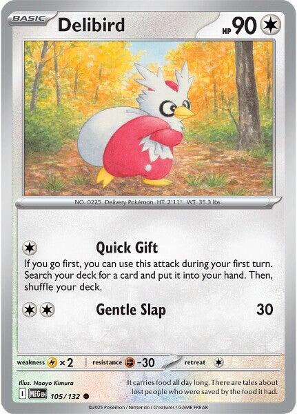 Delibird (105/132) [Mega Evolution: Base Set] | Exor Games Truro