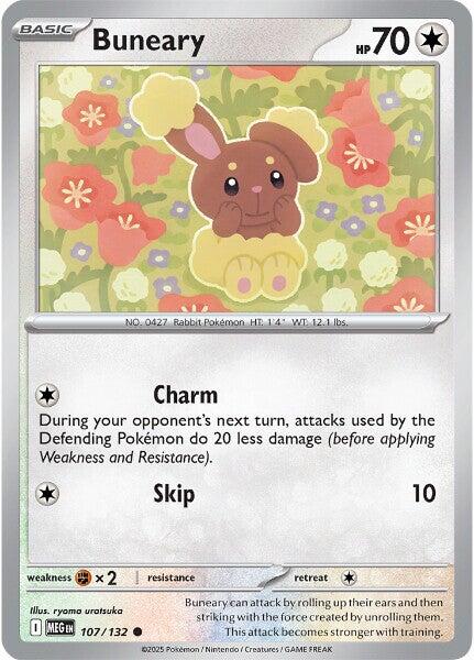 Buneary (107/132) [Mega Evolutions: Base Set] | Exor Games Truro
