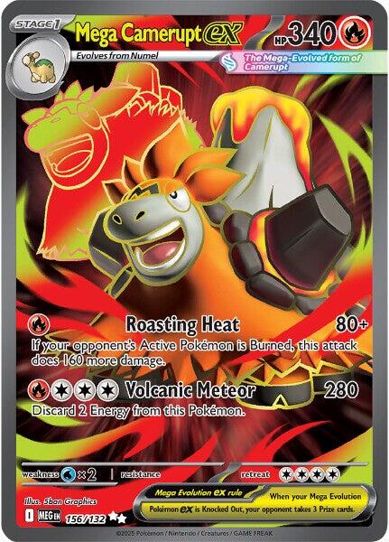 Mega Camerupt ex (156/132) [Mega Evolution: Base Set] | Exor Games Truro