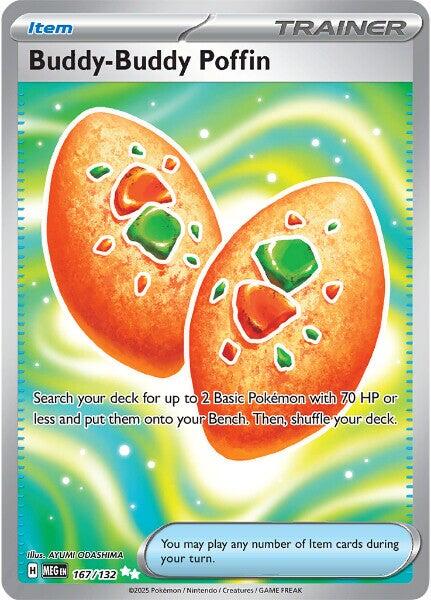 Buddy-Buddy Poffin (167/132) [Mega Evolutions: Base Set] | Exor Games Truro