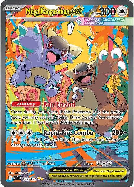 Mega Kangaskhan ex (182/132) [Mega Evolution: Base Set] | Exor Games Truro