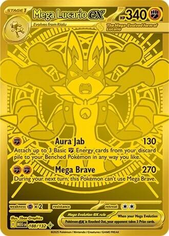 Mega Lucario ex (188/132) [Mega Evolution: Base Set] | Exor Games Truro