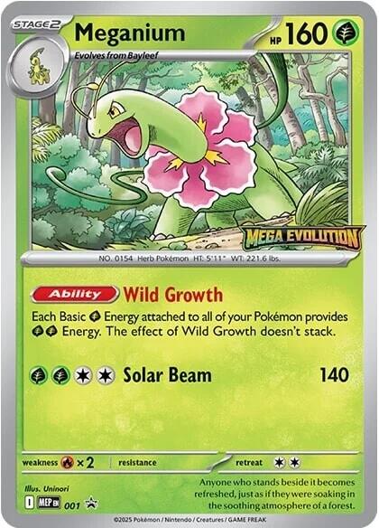 Meganium (001) [Mega Evolutions Promo] | Exor Games Truro