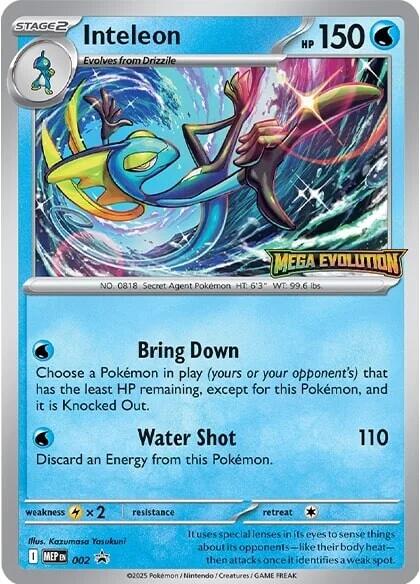 Inteleon (002) [Mega Evolutions Promo] | Exor Games Truro