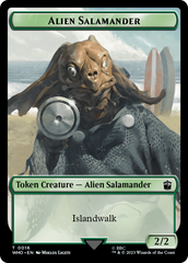 Human Noble // Alien Salamander Double-Sided Token [Doctor Who Tokens] | Exor Games Truro