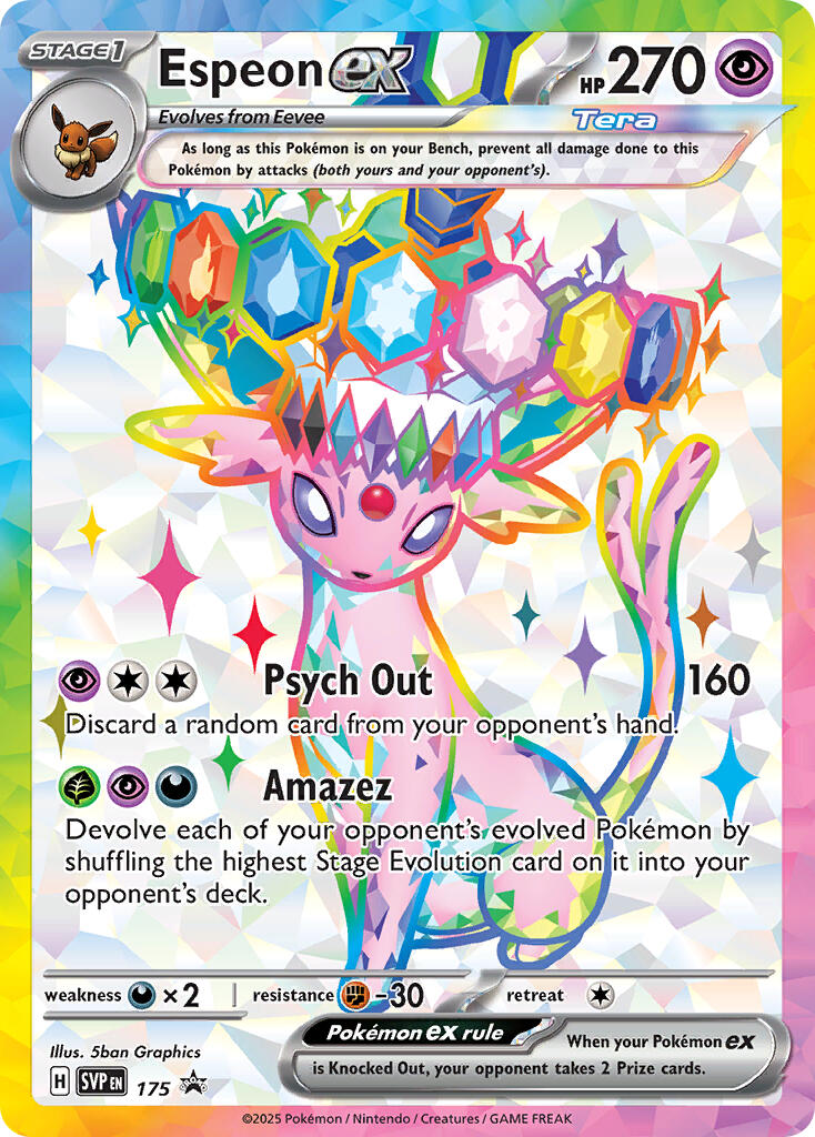 Espeon ex (SVP 175) [Scarlet & Violet: Black Star Promos] | Exor Games Truro
