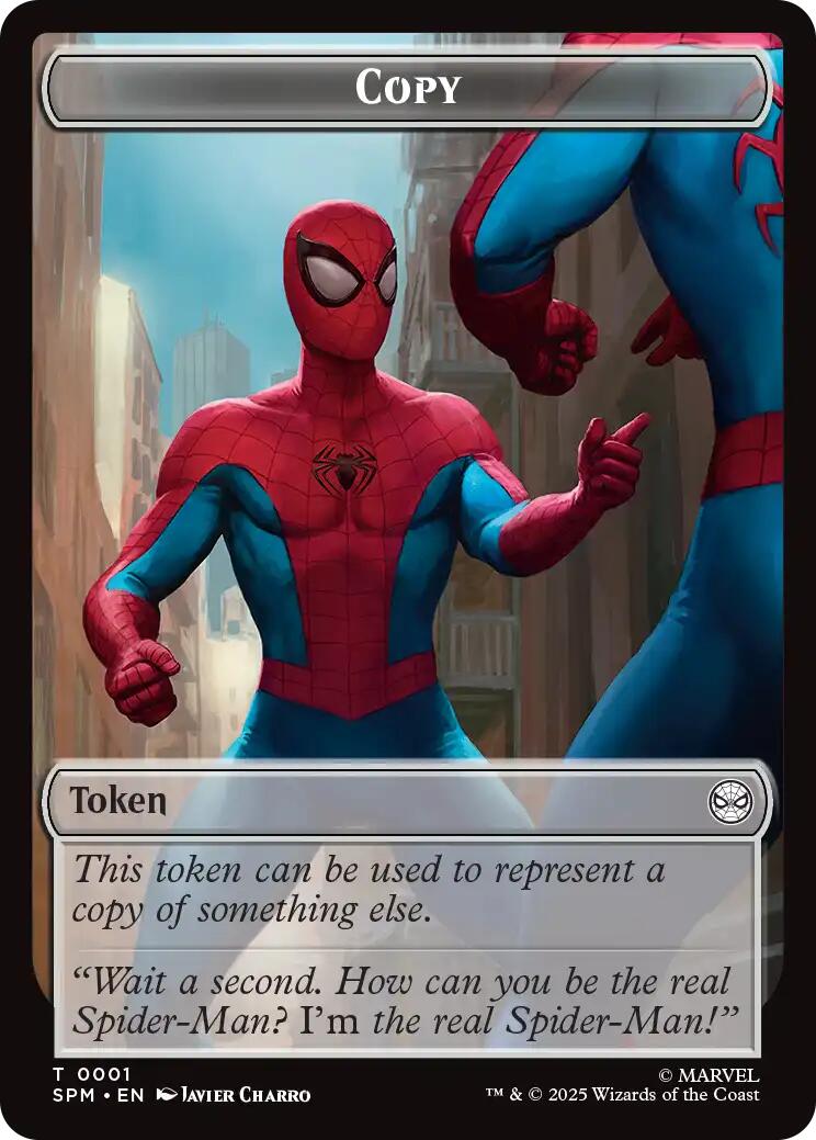 Copy // Human Citizen Double-Sided Token [Marvel's Spider-Man Tokens] | Exor Games Truro