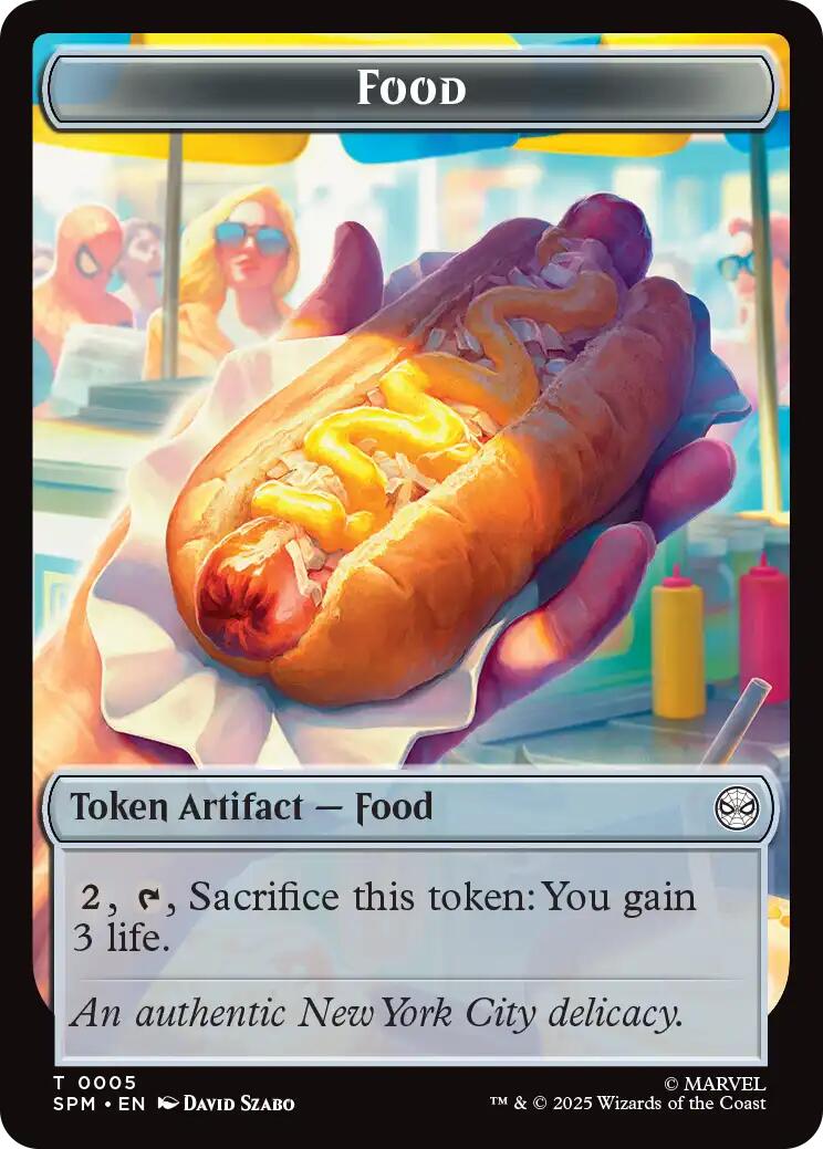 Food // Robot Double-Sided Token [Marvel's Spider-Man Tokens] | Exor Games Truro