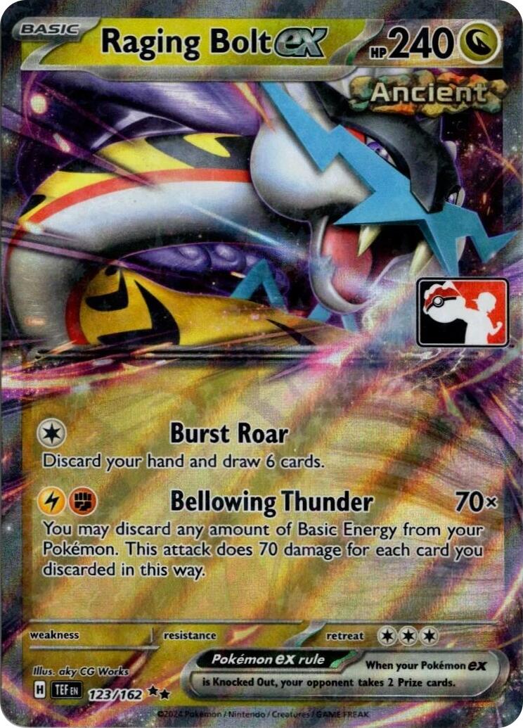 Raging Bolt ex (123/162) (Prize Pack Series 5) [Prize Pack Series Five] | Exor Games Truro