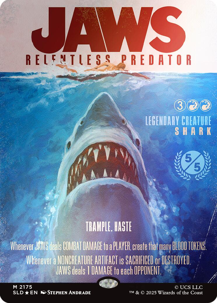 Jaws, Relentless Predator (Rainbow Foil) [Secret Lair Drop Series] | Exor Games Truro