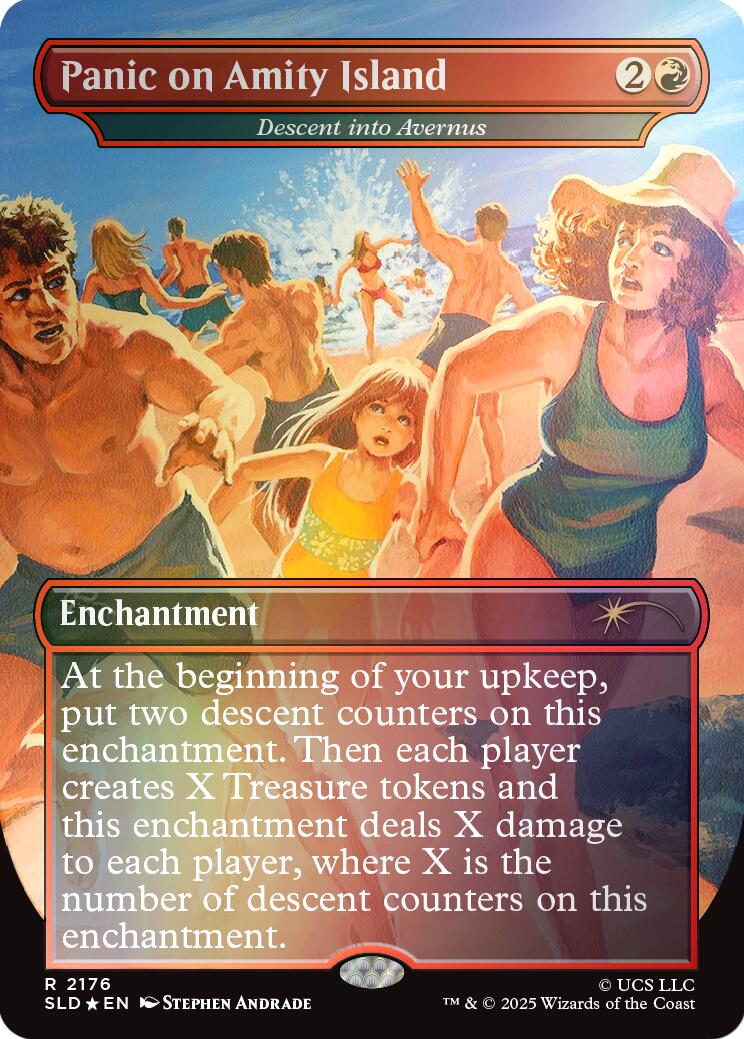 Panic on Amity Island - Descent into Avernus (Rainbow Foil) [Secret Lair Drop Series] | Exor Games Truro