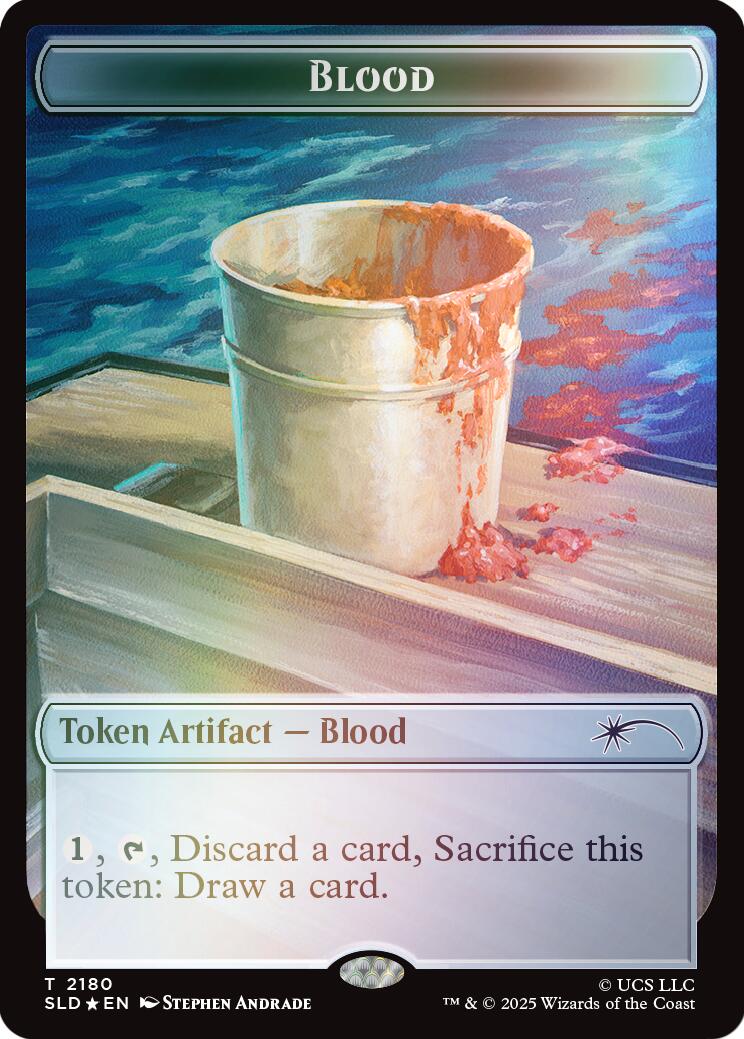 Blood Token (Rainbow Foil) [Secret Lair Drop Series] | Exor Games Truro