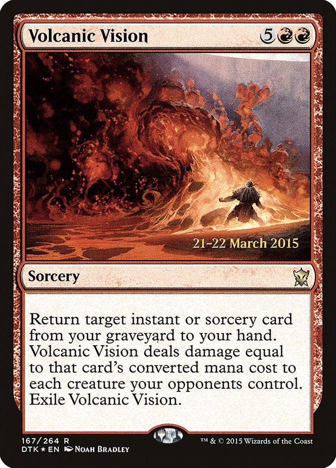 Volcanic Vision [Dragons of Tarkir Prerelease Promos] | Exor Games Truro