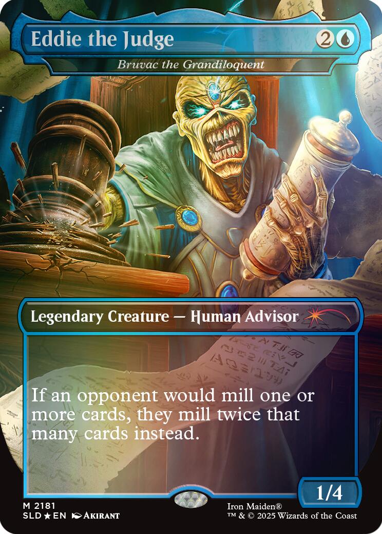 Eddie the Judge - Bruvac the Grandiloquent (Rainbow Foil) [Secret Lair Drop Series] | Exor Games Truro