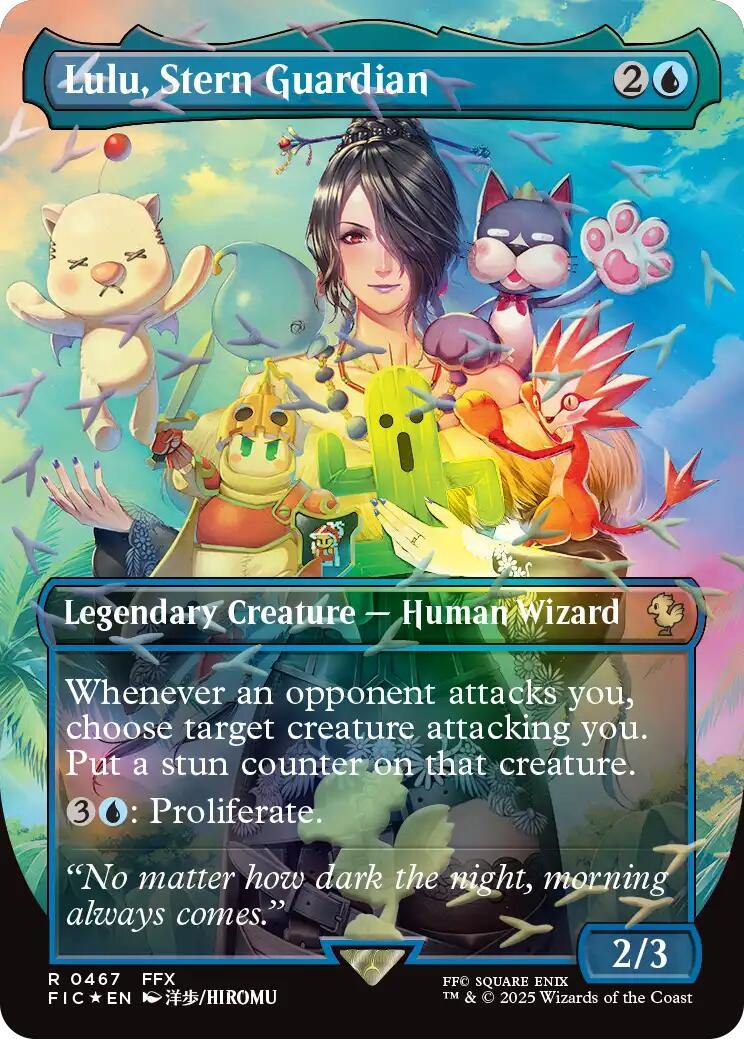Lulu, Stern Guardian (Borderless) (Chocobo Track Foil) [FINAL FANTASY Commander] | Exor Games Truro