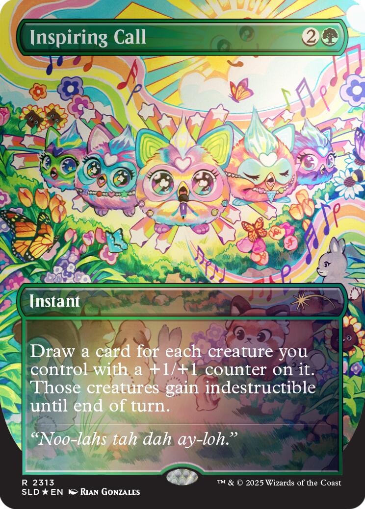 Inspiring Call (Rainbow Foil) [Secret Lair Drop Series] | Exor Games Truro