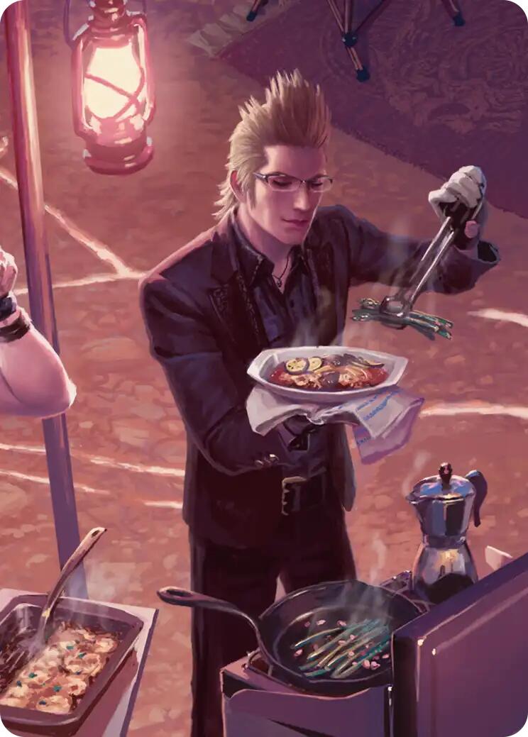 Campsite Cuisine Scene Art Card [FINAL FANTASY Art Series] | Exor Games Truro