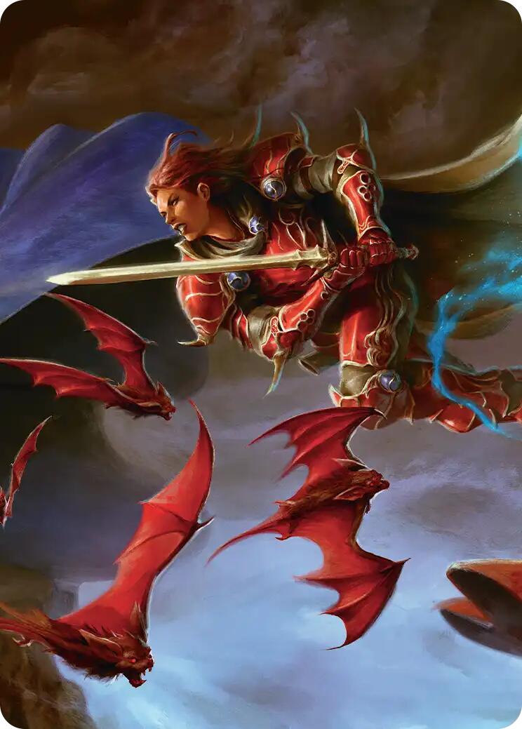 The Destined Warrior Scene Art Card [FINAL FANTASY Art Series] | Exor Games Truro