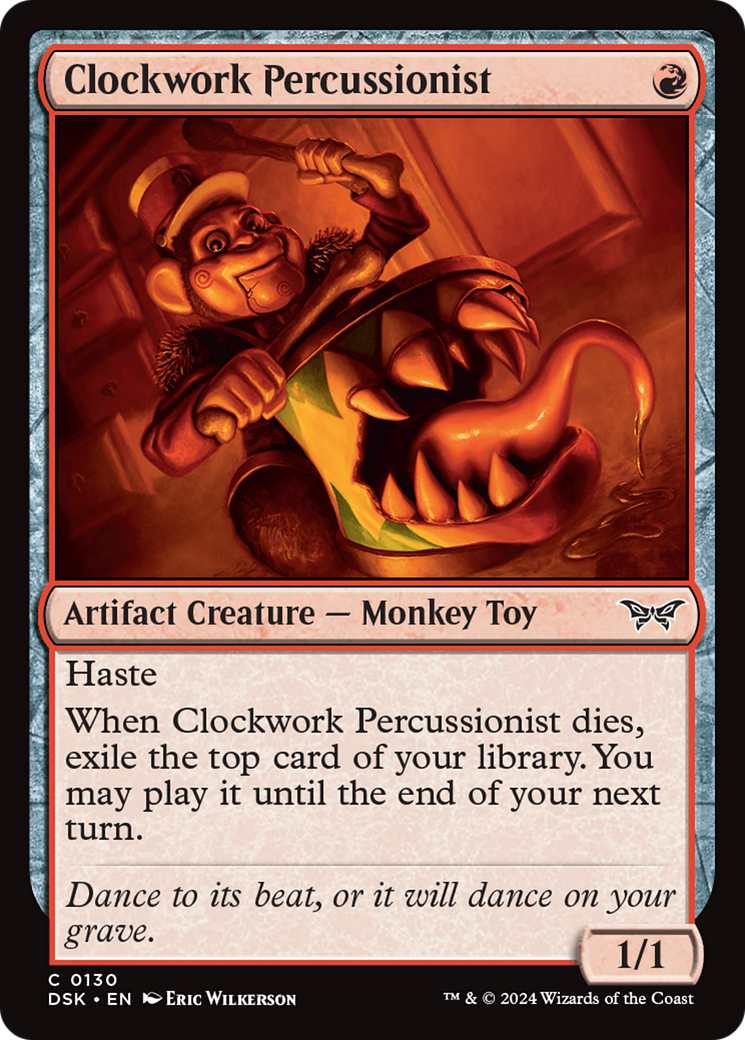 Clockwork Percussionist (0130) [Duskmourn: House of Horror] | Exor Games Truro