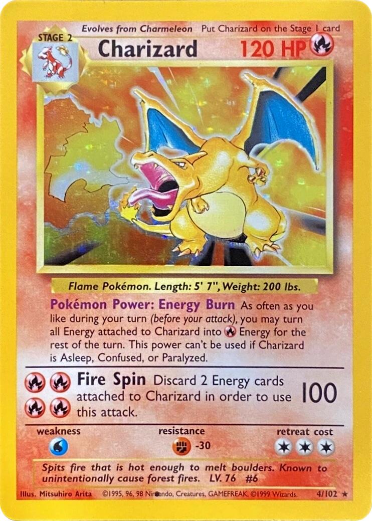 Charizard (004/102) (Black Dot Error) [Base Set 2] | Exor Games Truro