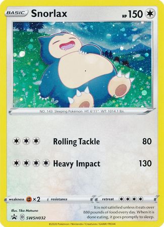 Snorlax (SWSH032) [Sword & Shield: Black Star Promos] | Exor Games Truro