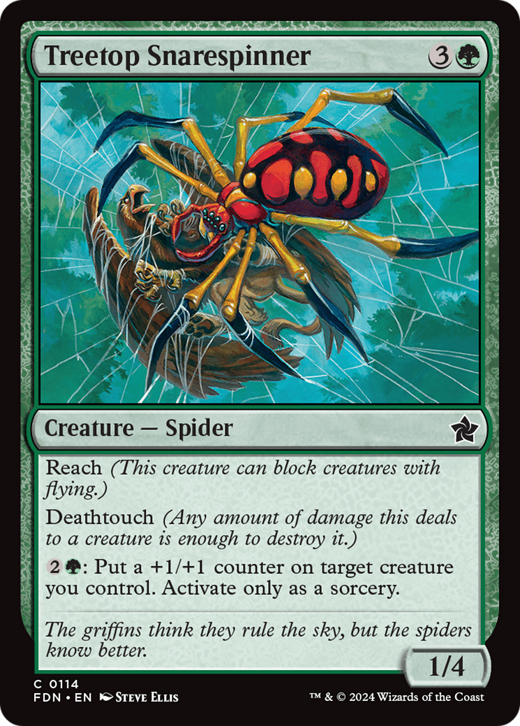 Treetop Snarespinner [Foundations] | Exor Games Truro