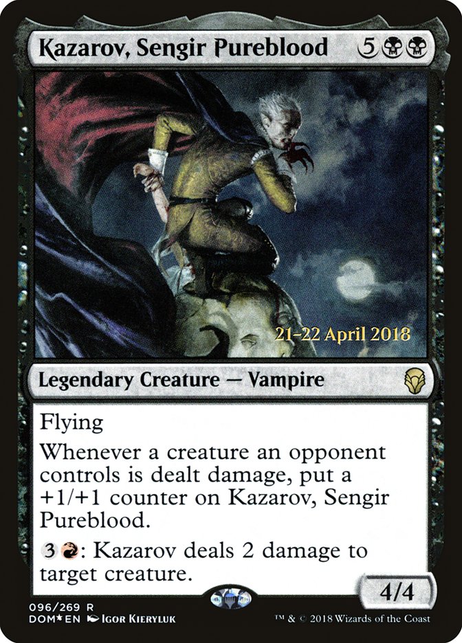 Kazarov, Sengir Pureblood [Dominaria Prerelease Promos] | Exor Games Truro