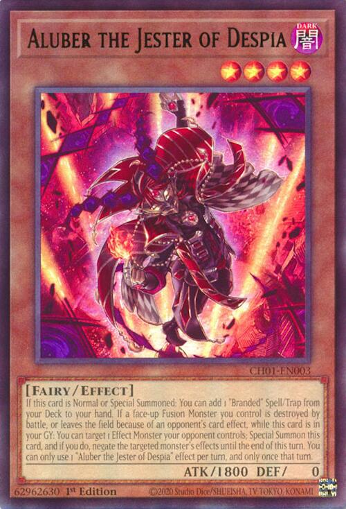 Aluber the Jester of Despia [CH01-EN003] Ultra Rare | Exor Games Truro