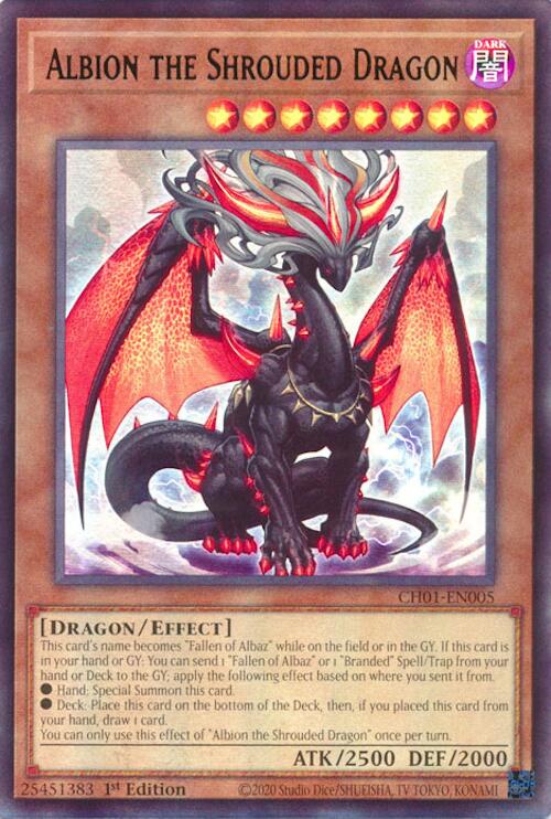Albion the Shrouded Dragon [CH01-EN005] Ultra Rare | Exor Games Truro