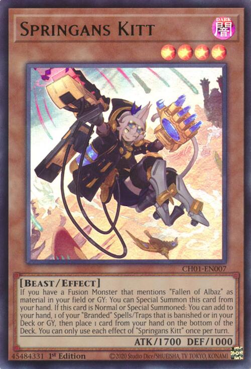 Springans Kitt [CH01-EN007] Ultra Rare | Exor Games Truro
