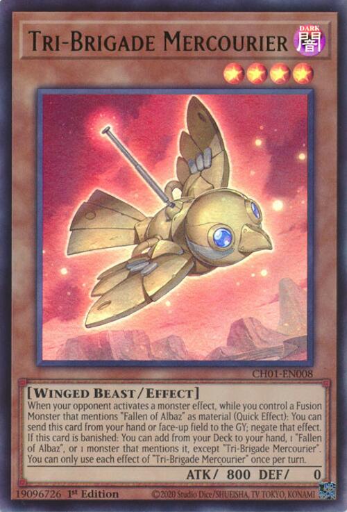 Tri-Brigade Mercourier [CH01-EN008] Ultra Rare | Exor Games Truro
