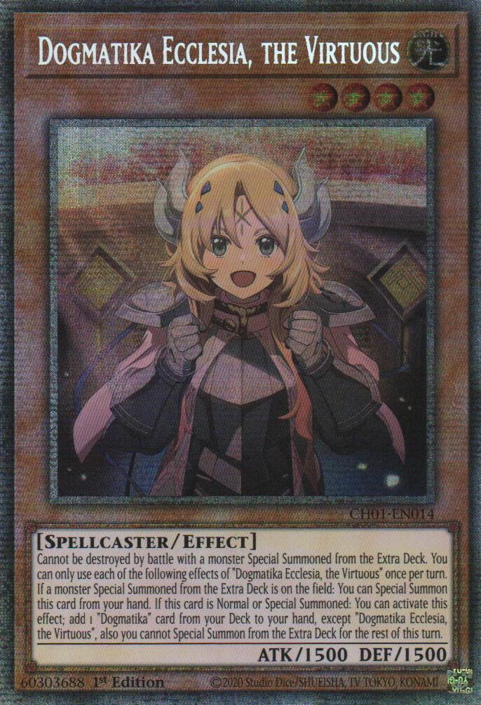 Dogmatika Ecclesia, the Virtuous (Starlight Rare) [CH01-EN014] Starlight Rare | Exor Games Truro