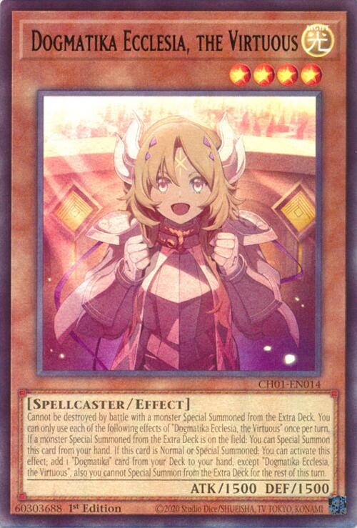 Dogmatika Ecclesia, the Virtuous [CH01-EN014] Ultra Rare | Exor Games Truro