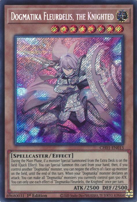 Dogmatika Fleurdelis, the Knighted (Secret Rare) [CH01-EN015] Secret Rare | Exor Games Truro