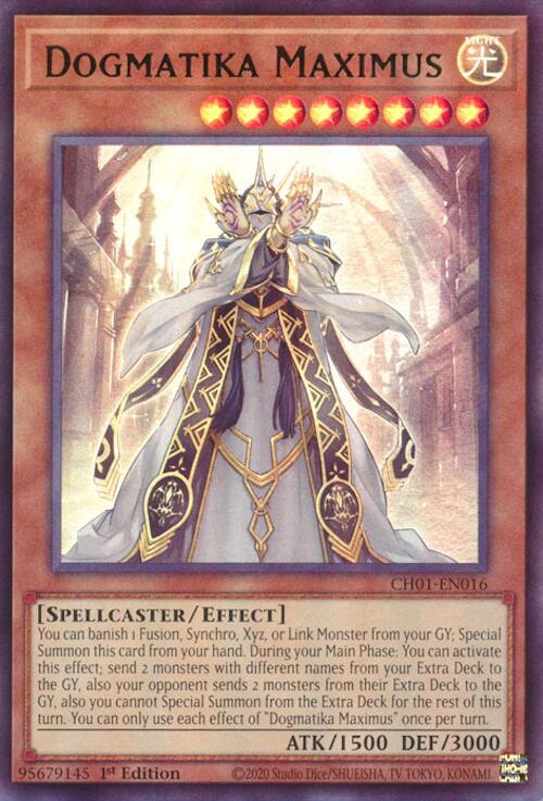 Dogmatika Maximus [CH01-EN016] Ultra Rare | Exor Games Truro