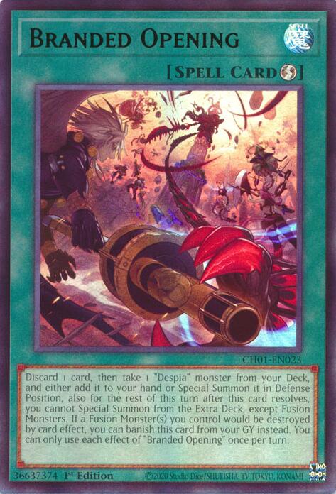 Branded Opening [CH01-EN023] Ultra Rare | Exor Games Truro