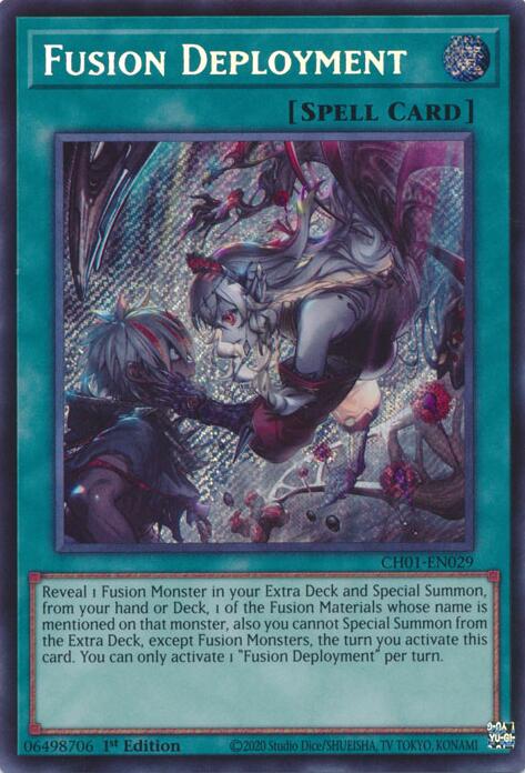 Fusion Deployment (Secret Rare) [CH01-EN029] Secret Rare | Exor Games Truro