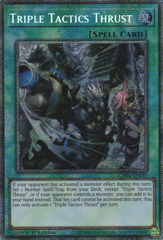 Triple Tactics Thrust (Starlight Rare) [CH01-EN030] Starlight Rare | Exor Games Truro