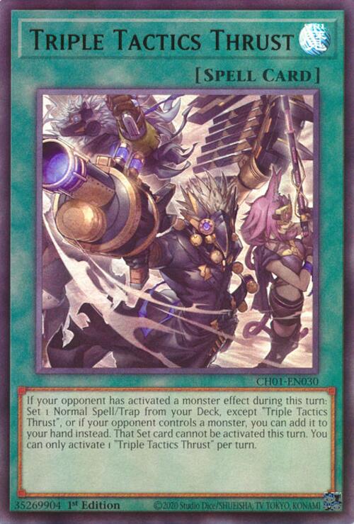 Triple Tactics Thrust [CH01-EN030] Ultra Rare | Exor Games Truro