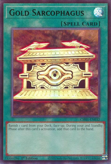 Gold Sarcophagus [CH01-EN032] Ultra Rare | Exor Games Truro