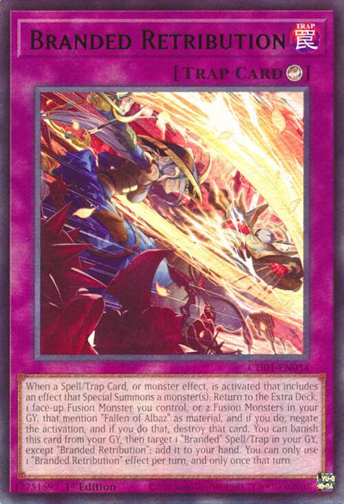 Branded Retribution [CH01-EN034] Ultra Rare | Exor Games Truro