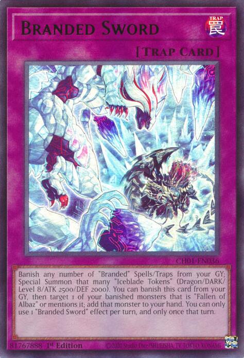 Branded Sword [CH01-EN036] Ultra Rare | Exor Games Truro