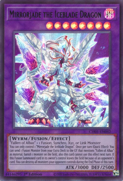 Mirrorjade the Iceblade Dragon [CH01-EN042] Ultra Rare | Exor Games Truro